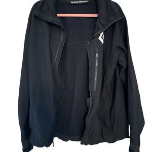 Black Diamond Performance Jacket Black High Collar